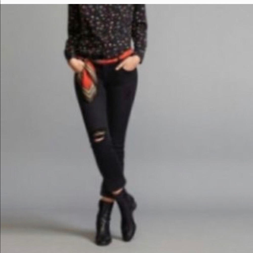 CAbi black slim boyfriend jeans
